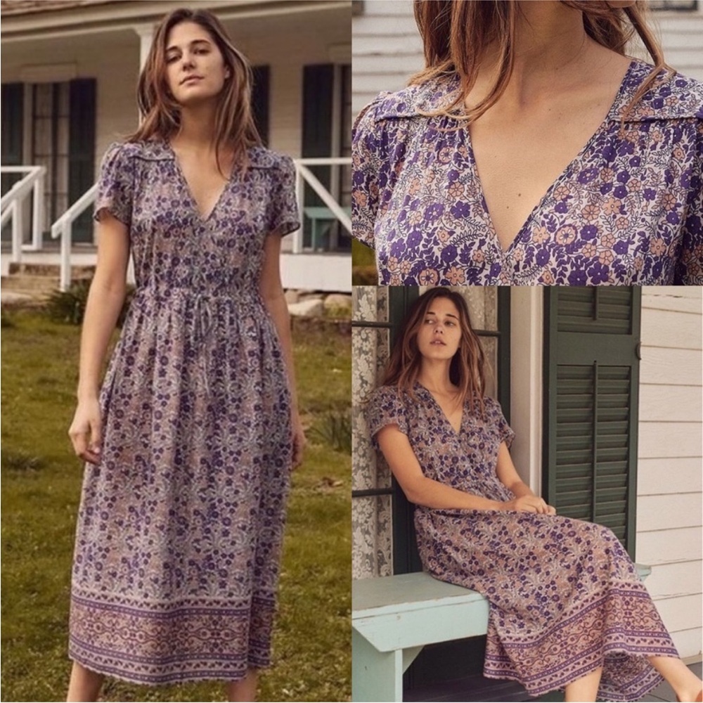RARE Christy Dawn Womens Dawn Indian Floral Cotton Dress Sz OS worn once!
